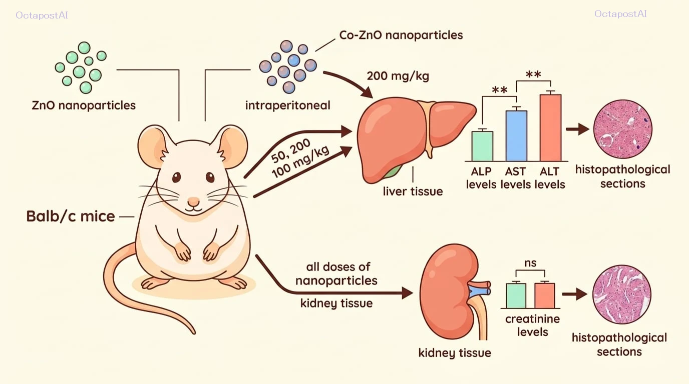 Nanoparticles toxicity in rats